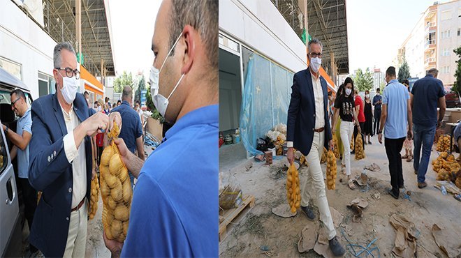10 ton patates ihtiyaç sahiplerine dağıtılmaya başlandı