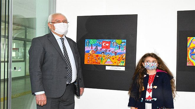 23 Nisan coşkusunu tuvallerine yansıttılar