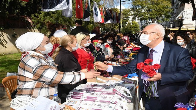 8 Mart Dünya Emekçi Kadınlar Günü Karabağlar’da kutlandı
