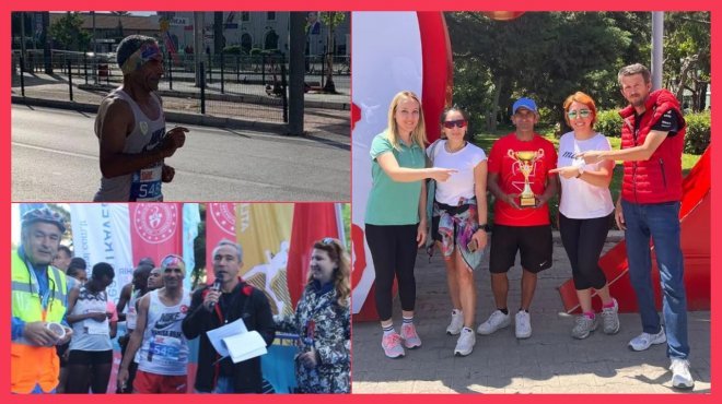 AHMET BAYRAM MARATON İZMİR’DE KÜRSÜYE ÇIKTI