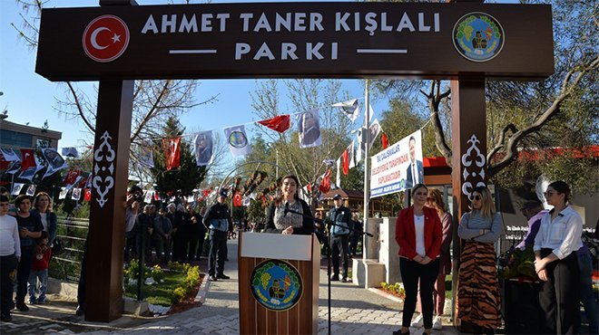 Ahmet Taner Kışlalı Parkı Menemen’de açıldı