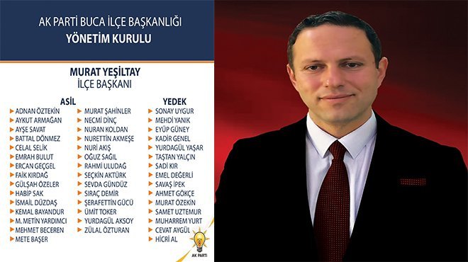 AK Parti Buca’da Yeni Yönetim Kurulu listesi açıklandı