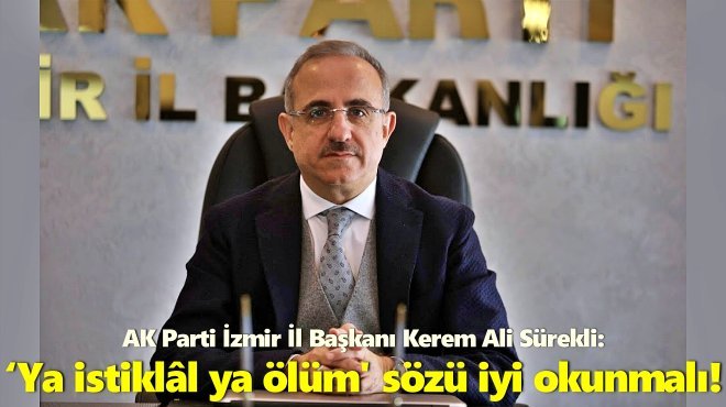 AK PARTİ İL BAŞKANI’NDAN 30 AĞUSTOS ZAFER BAYRAMI MESAJI