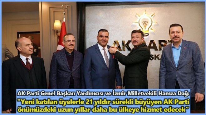 AK PARTİ İZMİR’DEN ODA BAŞKANLARINA ROZET