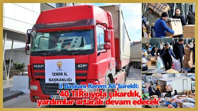 AK PARTİ İZMİR DE DEPREMZEDELER İÇİN TEYAKKUZDA...