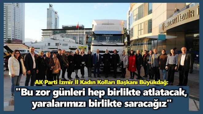 AK PARTİ İZMİR KADIN KOLLARI’NDAN ‘SICAK SOFRALAR TEKRAR KURULSUN MUTFAK SETİ’ KAMPANYASINA DESTEK