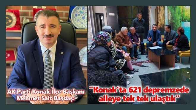AK PARTİ KONAK’TA DEPREMZEDE SEFERBERLİĞİ