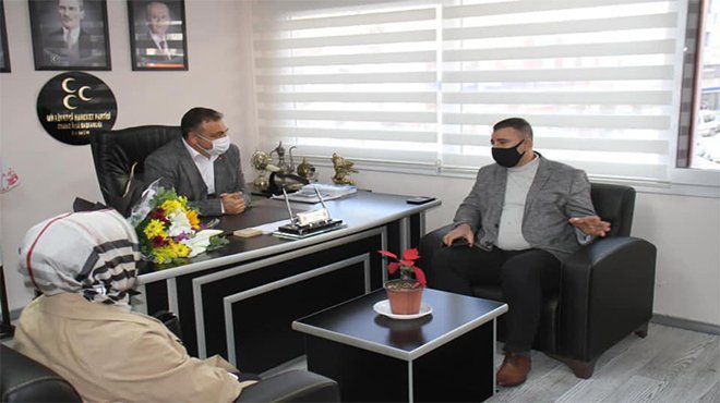 AK PARTİLİ BAŞDAŞ’DAN MHP'Lİ ÇOBAN’A İADE-İ ZİYARET