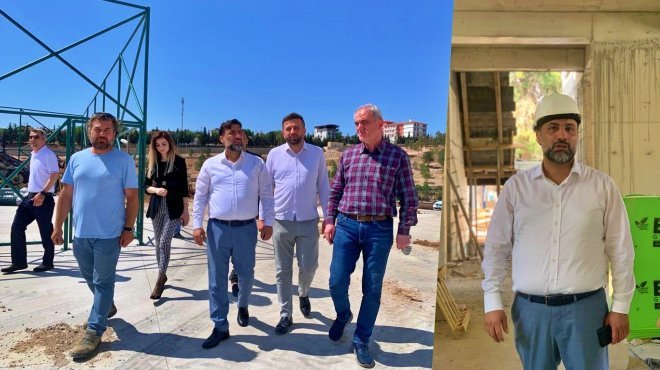 Ak Partili Bekle, Buca'da kamu inşaatlarını gezdi...