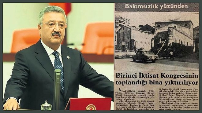 AK PARTİLİ NASIR: İKTİSAT KONGRESİ BİNASINI CHP’Lİ BELEDİYE BAŞKANI YIKTI!..