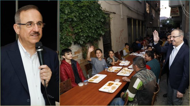 AK Partili Sürekli sağlık çalışanlarıyla sahur yaptı