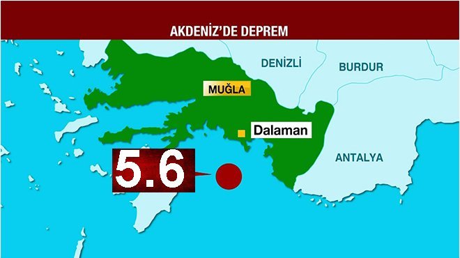 Akdeniz'de korkutandeprem! 5.6