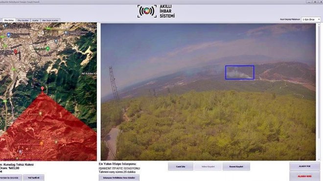 AKILLI İHBAR SİSTEMİ BORNOVA’DAKİ YANGINI TESPİT ETTİ, EKİPLER 13 DAKİKADA ULAŞTI
