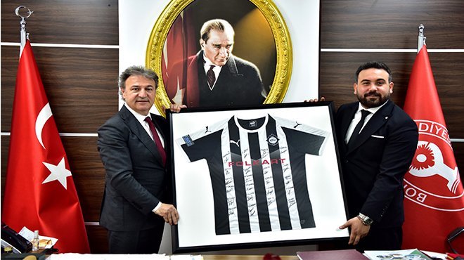Altay Başkanı Ekmekçioğlu, Başkan İduğ'u ziyaret etti