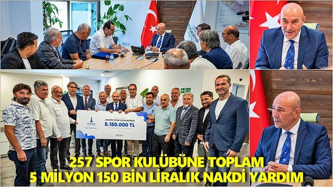 İZMİR BÜYÜKŞEHİR'DEN AMATÖR KULÜPLERE DESTEK