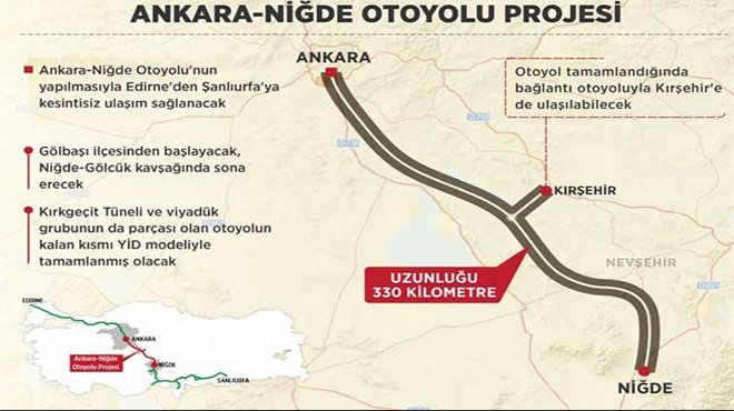 Ankara-Niğde Otoyolu açılıyor