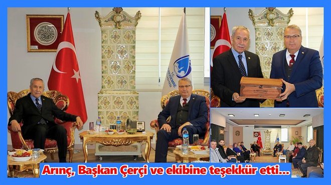 ARINÇ’TAN BAŞKAN ÇERÇİ’YE DEPREMZEDELERE YARDIM TEŞEKKÜRÜ