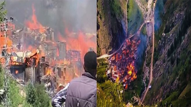 Artvin’de onlarca ev kül oldu