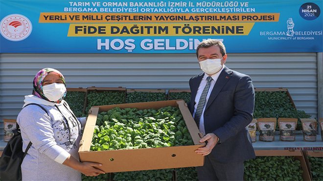 Ata tohumları Bergama’da toprakla buluşuyor
