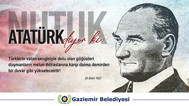 Atatürk Nutuk ile Gaziemir’e sesleniyor!