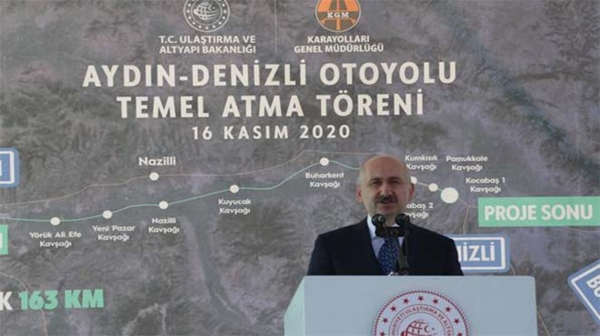 Aydın-Denizli Otoyolu’nun temeli atıldı