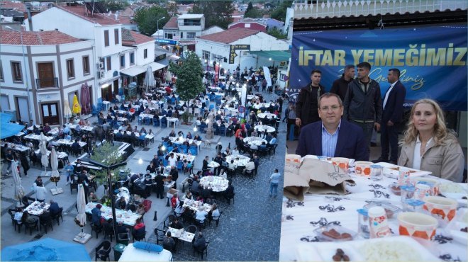 Ayvalık'dev iftar sofrası
