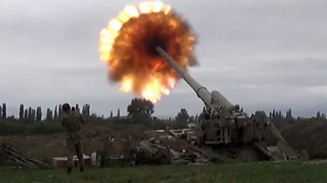 Azerbaycan ordusu, 400 Ermeni askerinin bulunduğu taburu yerle bir etti
