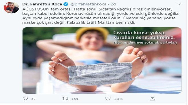Bakan Koca: Eski günlerde değiliz