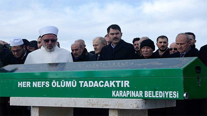 Bakan Kurum'un amcası son yolculuğuna uğurlandı
