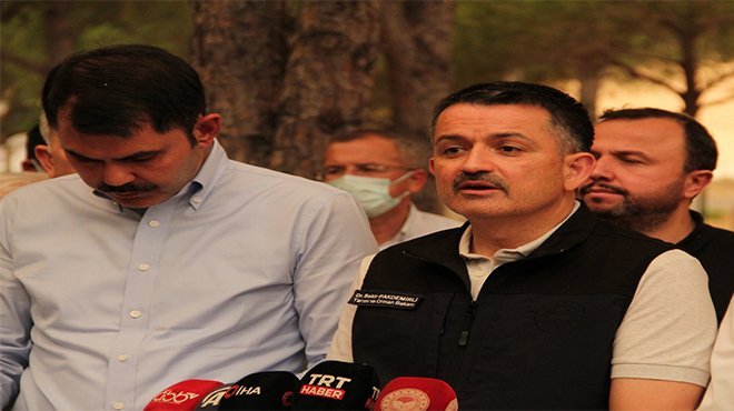 Bakan Pakdemirli Yangınlar hakkında bilgi verdi