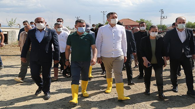 BAKAN SELÇUK SELİN VURDUĞU GÖLBAŞI’NI YAKINDAN İNCELEDİ