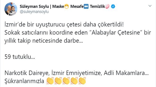 Bakan Soylu açıkladı: Alabaylar Çetesi çökertildi