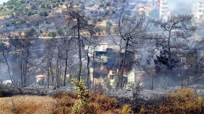 Balçova'da yangın 