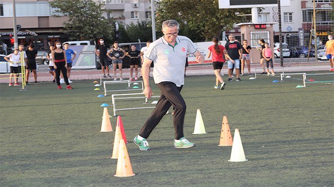 Başkan Arda atletizm pistinde 