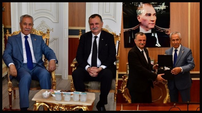 BAŞKAN BALABAN, BÜLENT ARINÇ’I AĞIRLADI...