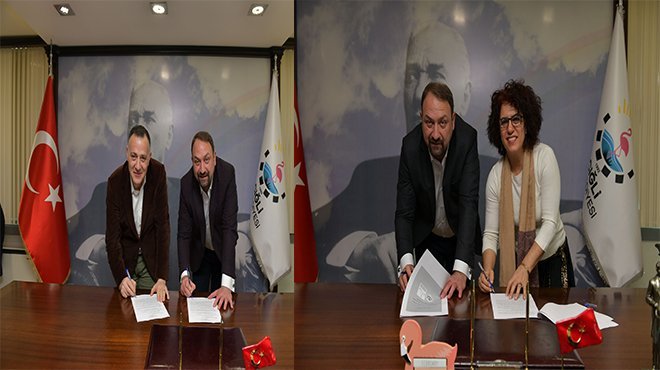 Başkan Gümrükçü kadınlar için iki protokole daha imza attı
