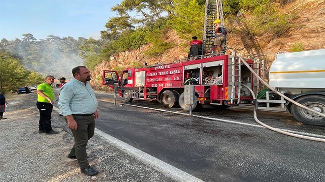 Başkan Gümrükçü Marmaris Yangın Bölgesinde
