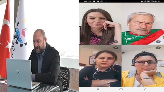 Başkan Gümrükçü Muhtarlarla Online Toplantıda Buluştu