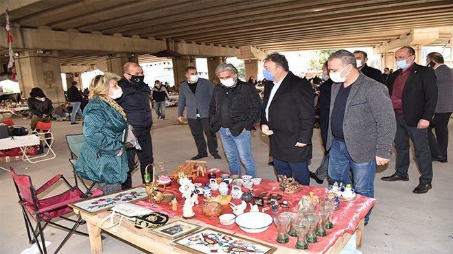 Başkan İduğ, Bit Pazarı’nda ki denetimlere katıldı