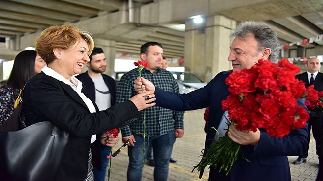 Başkan İduğ’dan kadınlarla açılış