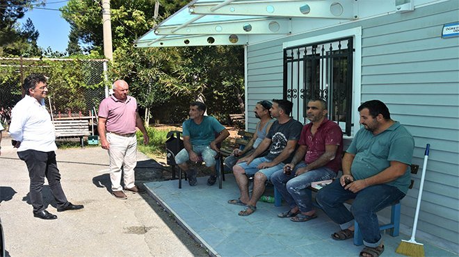 BAŞKAN KARAKAYALI SAHADA