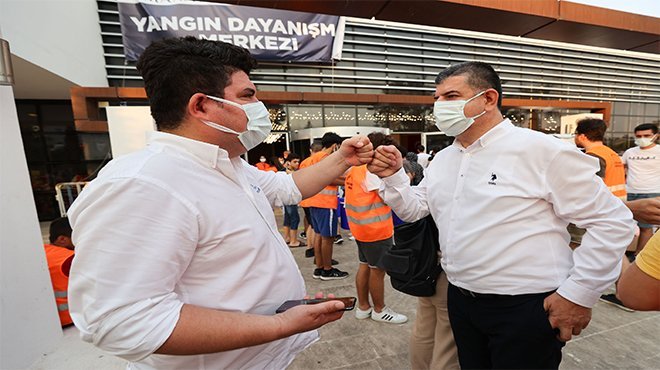  Başkan Kılıç Manavgat’ta yangın bölgesinde