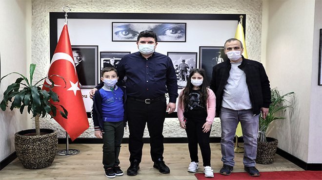 Başkan Kılıç miniklerin sorularını yanıtladı