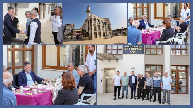 BAŞKAN SANDAL’DAN HACI OSMAN VE HACI HATİCE BALCI CAMİİ ZİYARETİ…