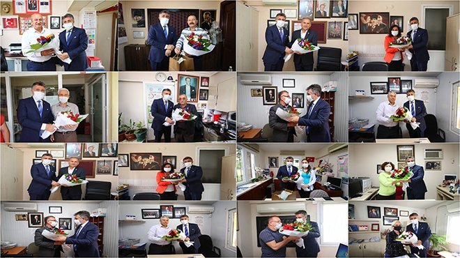 Başkan Sandal’dan muhtarlara bayram ziyareti