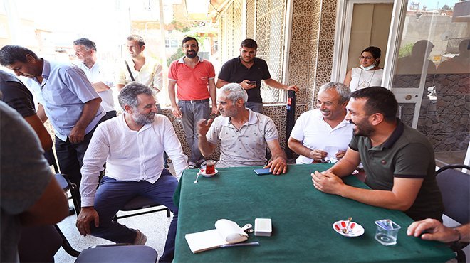 BAŞKAN SANDAL, ONUR MAHALLESİ'NDE ESNAFI ZİYARET ETTİ
