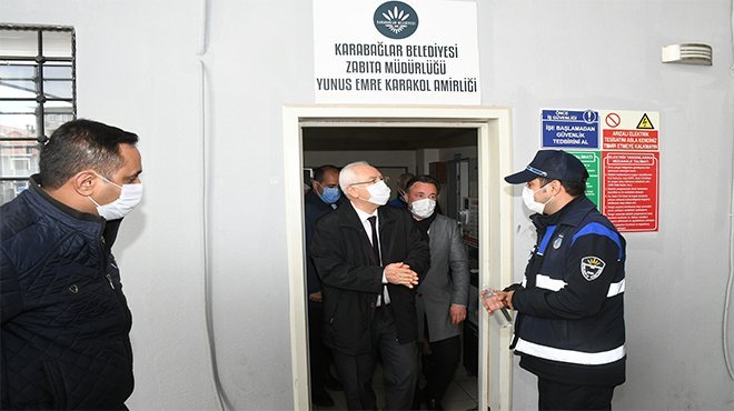 Başkan Selvitopu, saldırıya uğrayan zabıta memurlarını ziyaret etti