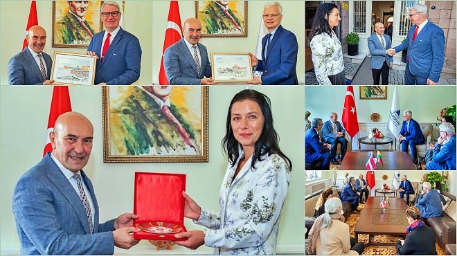 BAŞKAN SOYER BALTIK ÜLKELERİNİN BÜYÜKELÇİLERİNİ KONUK ETTİ 