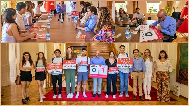 BAŞKAN SOYER’DEN İKLİM KRİZİYLE MÜCADELEYE İMZALI DESTEK