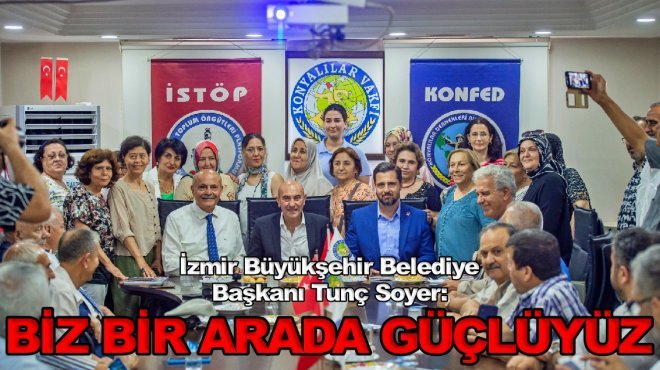 Başkan Soyer’den Konyalılar Kültür ve Yardımlaşma Vakfı'na ziyaret